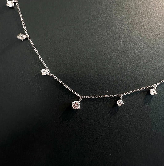 Stargaze moissanite necklace