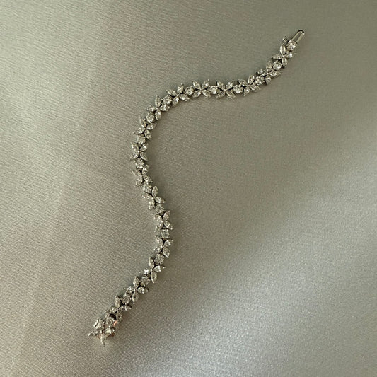 Floral eternity bracelet