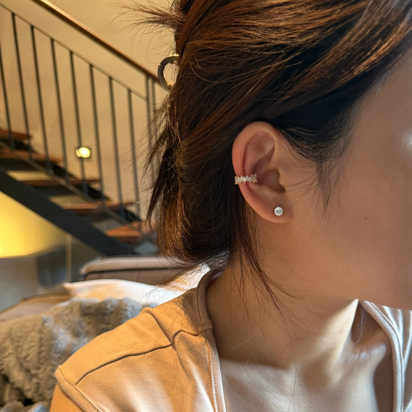 Marquise ear cuff