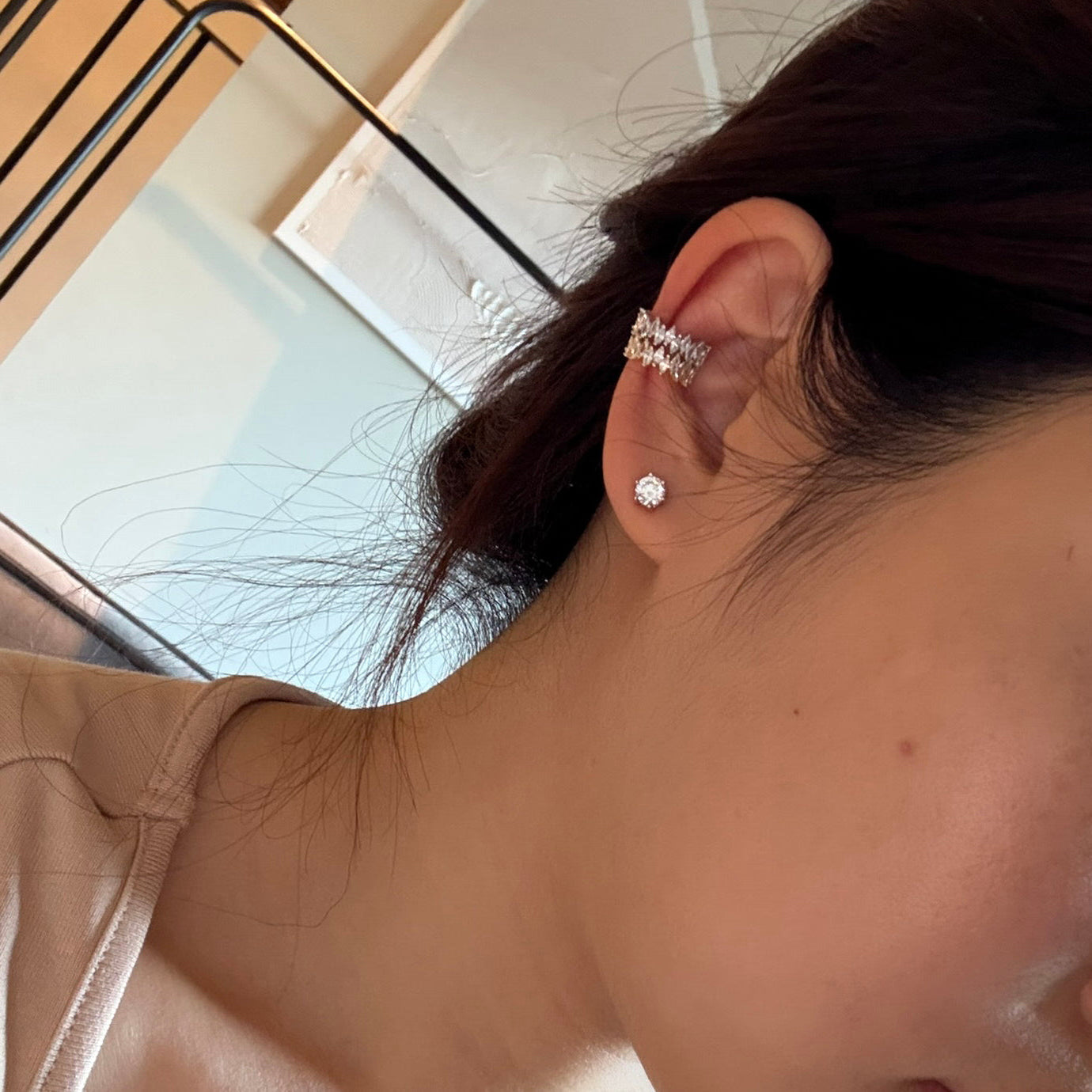 Marquise ear cuff
