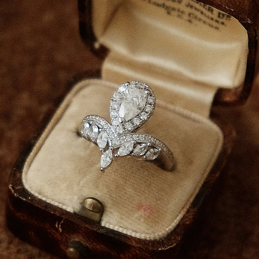Regal moissanite ring