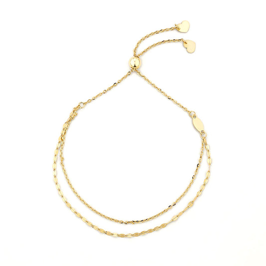 Drawstring Double Layered Bracelet