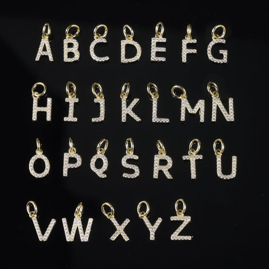 Alphabet moissanite necklace