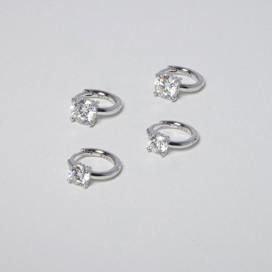 Stone moissanite earrings