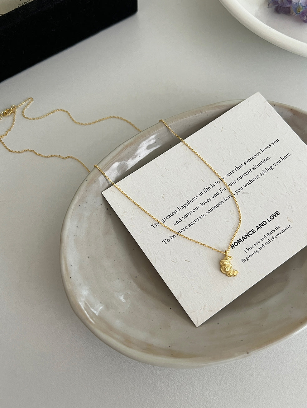 Croissant Necklace