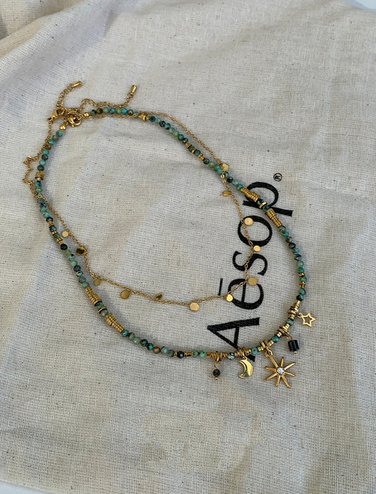 Celestial Natural Stone Necklace