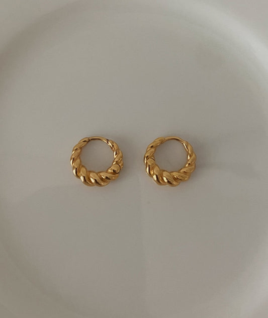 Twisted Croissant Earrings