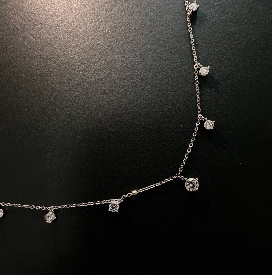 Stargaze moissanite necklace