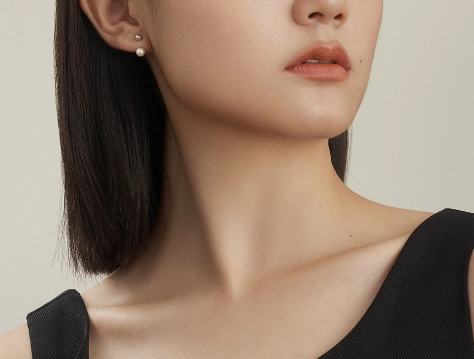 Two-way Pearl Earring Studs