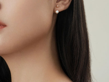 Two-way Pearl Earring Studs