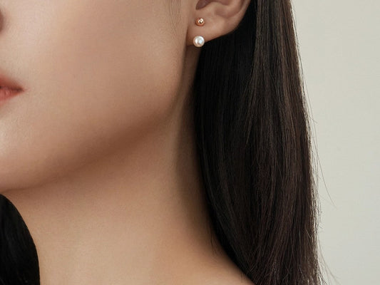 Two-way Pearl Earring Studs