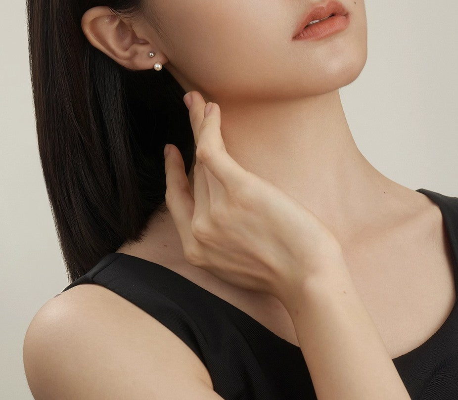 Two-way Pearl Earring Studs
