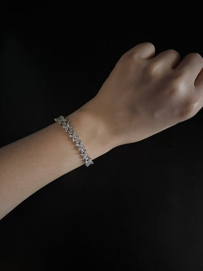 Floral eternity bracelet