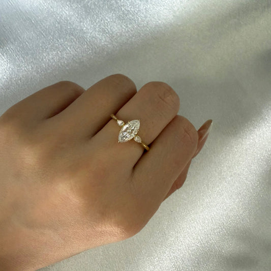 Three stone ring