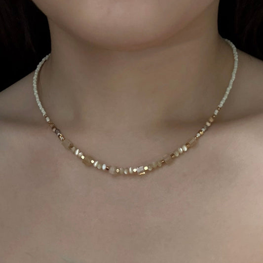 Ethnic stone necklace