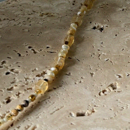 Ethnic stone necklace