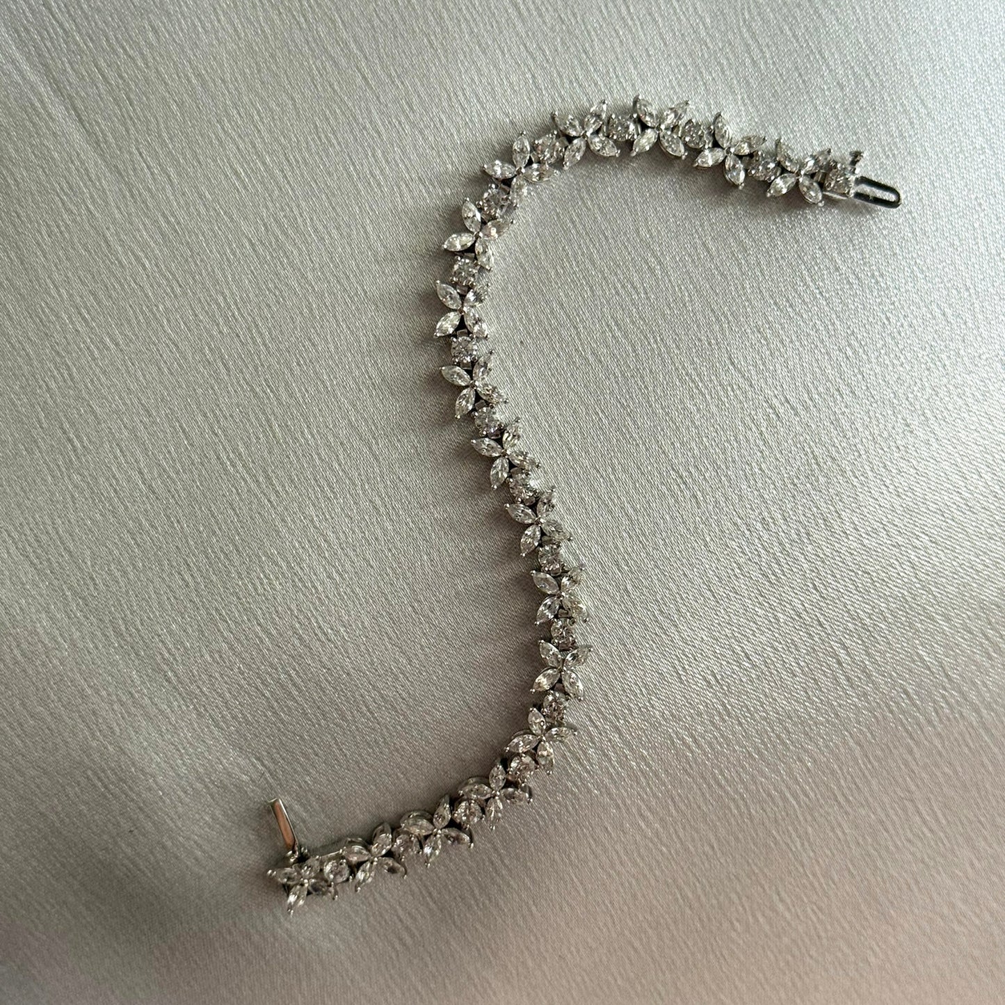 Floral eternity bracelet