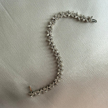 Floral eternity bracelet