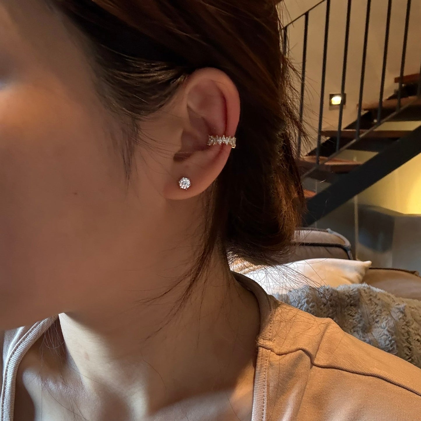 Marquise ear cuff