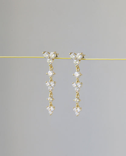Starlit Dangly Moissanite Earrings