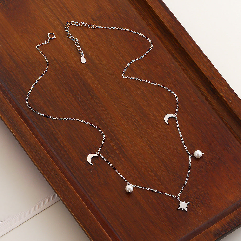 Celestial pearl necklace