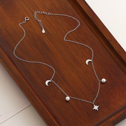 Celestial pearl necklace