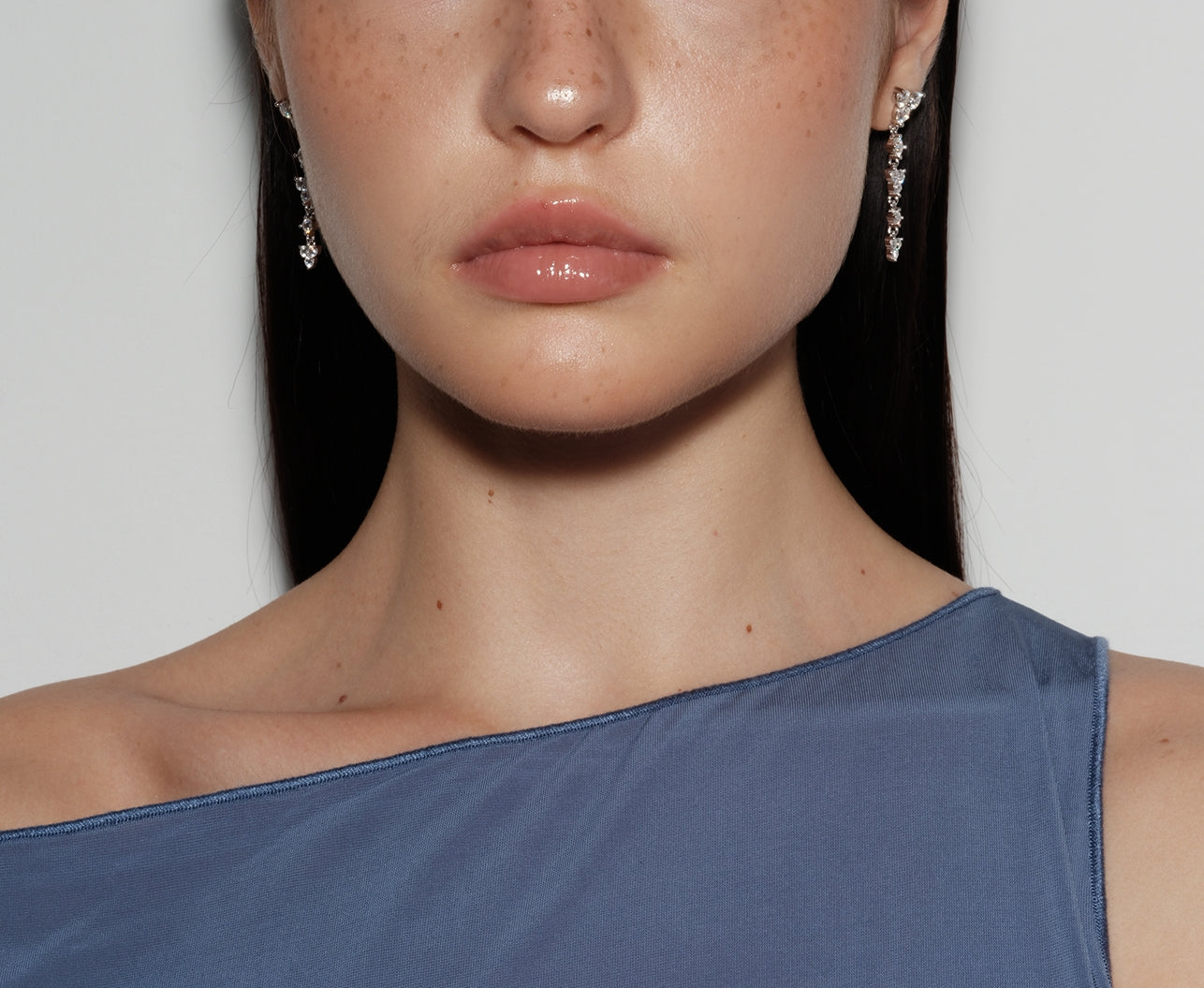Starlit Dangly Moissanite Earrings
