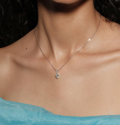 Classic moissanite necklace