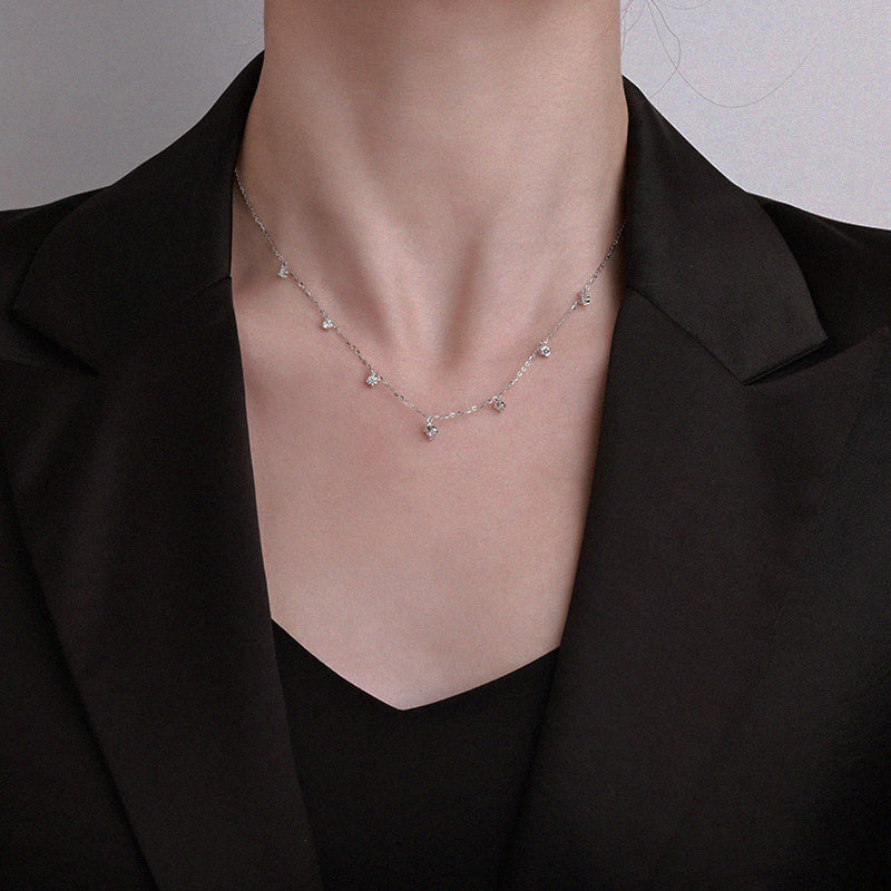 Stargaze moissanite necklace