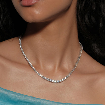 Gradient moissanite necklace
