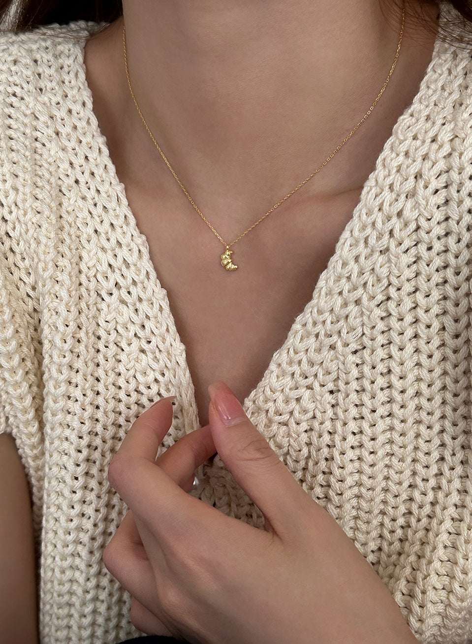 Croissant Necklace