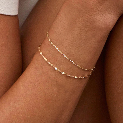 Drawstring Double Layered Bracelet