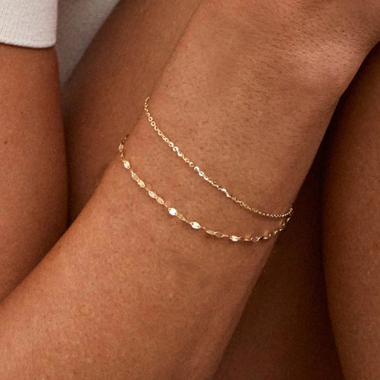 Drawstring Double Layered Bracelet