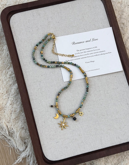 Celestial Natural Stone Necklace