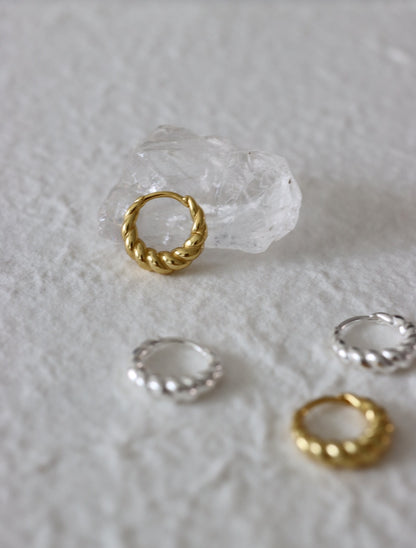 Twisted Croissant Earrings