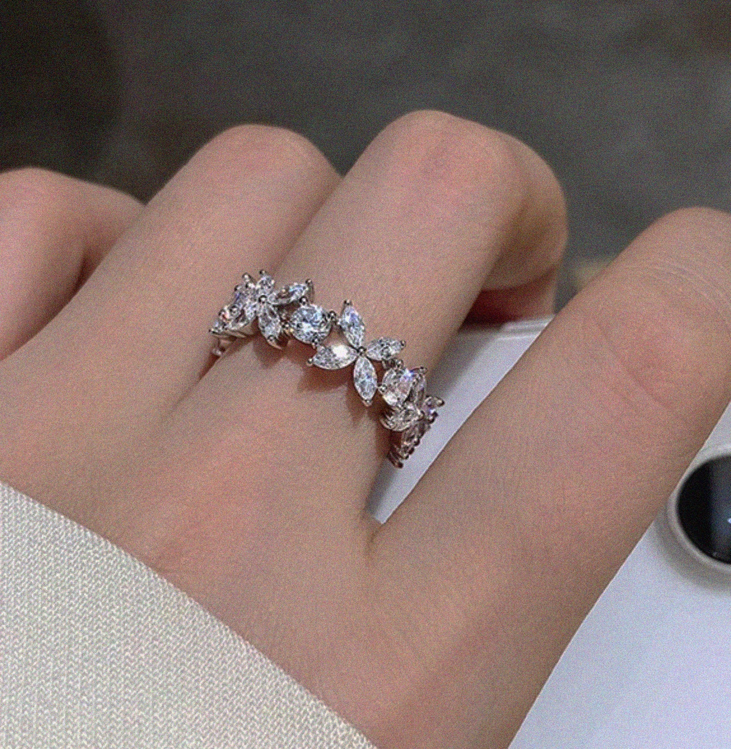 Eternity Clover Ring