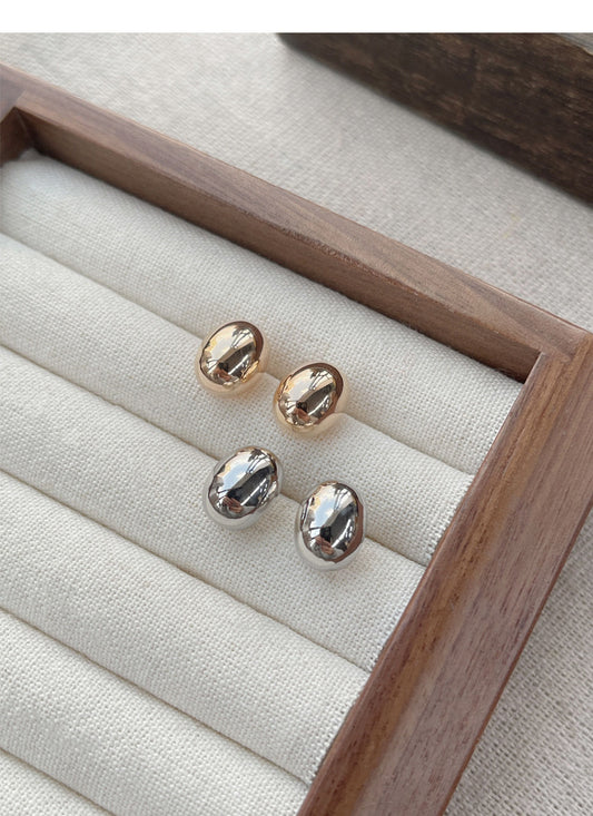 Bean earring studs