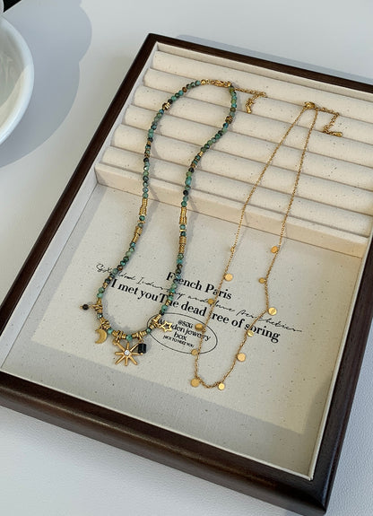 Celestial Natural Stone Necklace