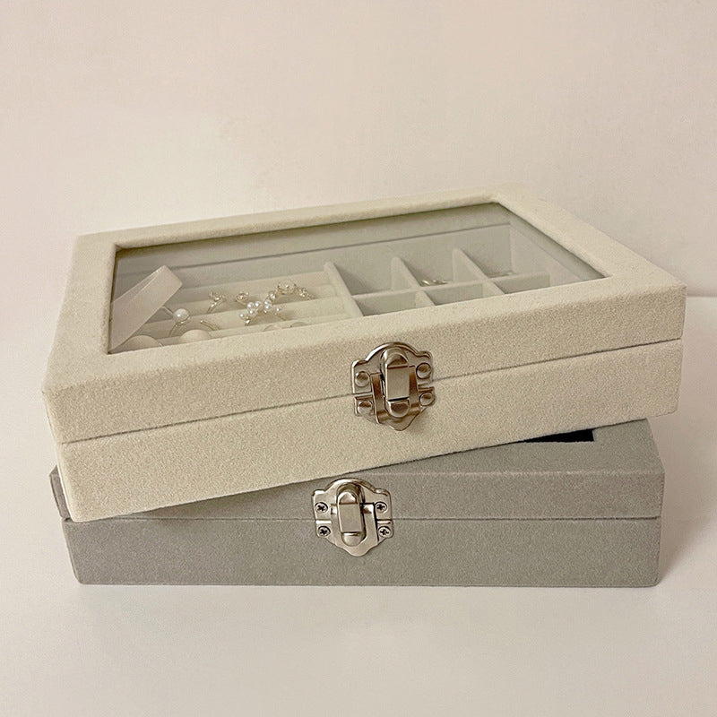 Suede jewellery organizer
