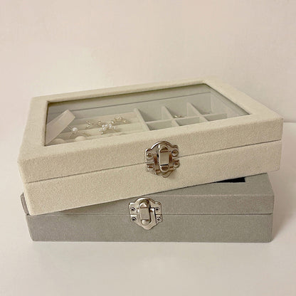 Suede jewellery organizer