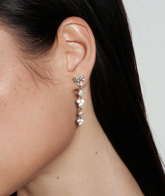 Starlit Dangly Moissanite Earrings