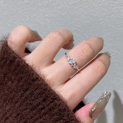 Marquise Moissanite Ring Band