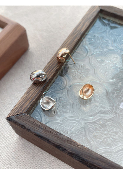 Bean earring studs