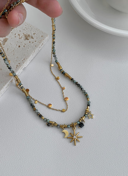 Celestial Natural Stone Necklace