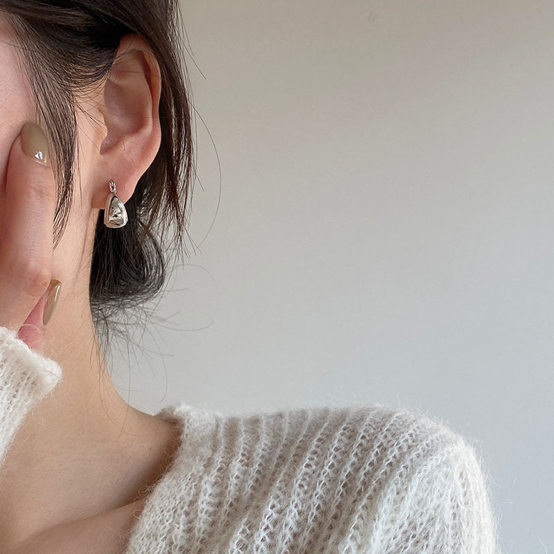Silver Bold Hoops