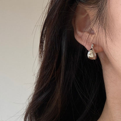 Silver Bold Hoops