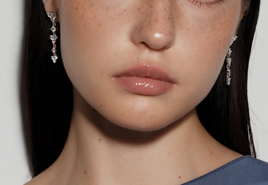 Starlit Dangly Moissanite Earrings