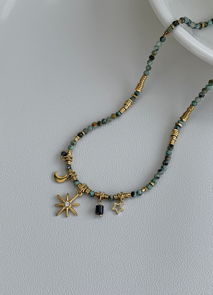 Celestial Natural Stone Necklace