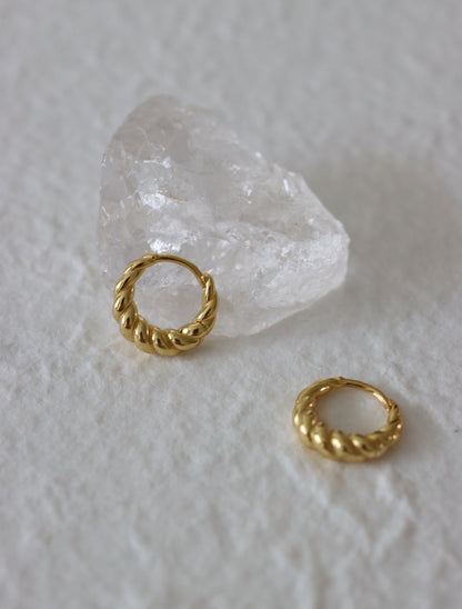 Twisted Croissant Earrings