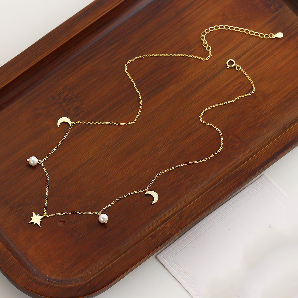 Celestial pearl necklace